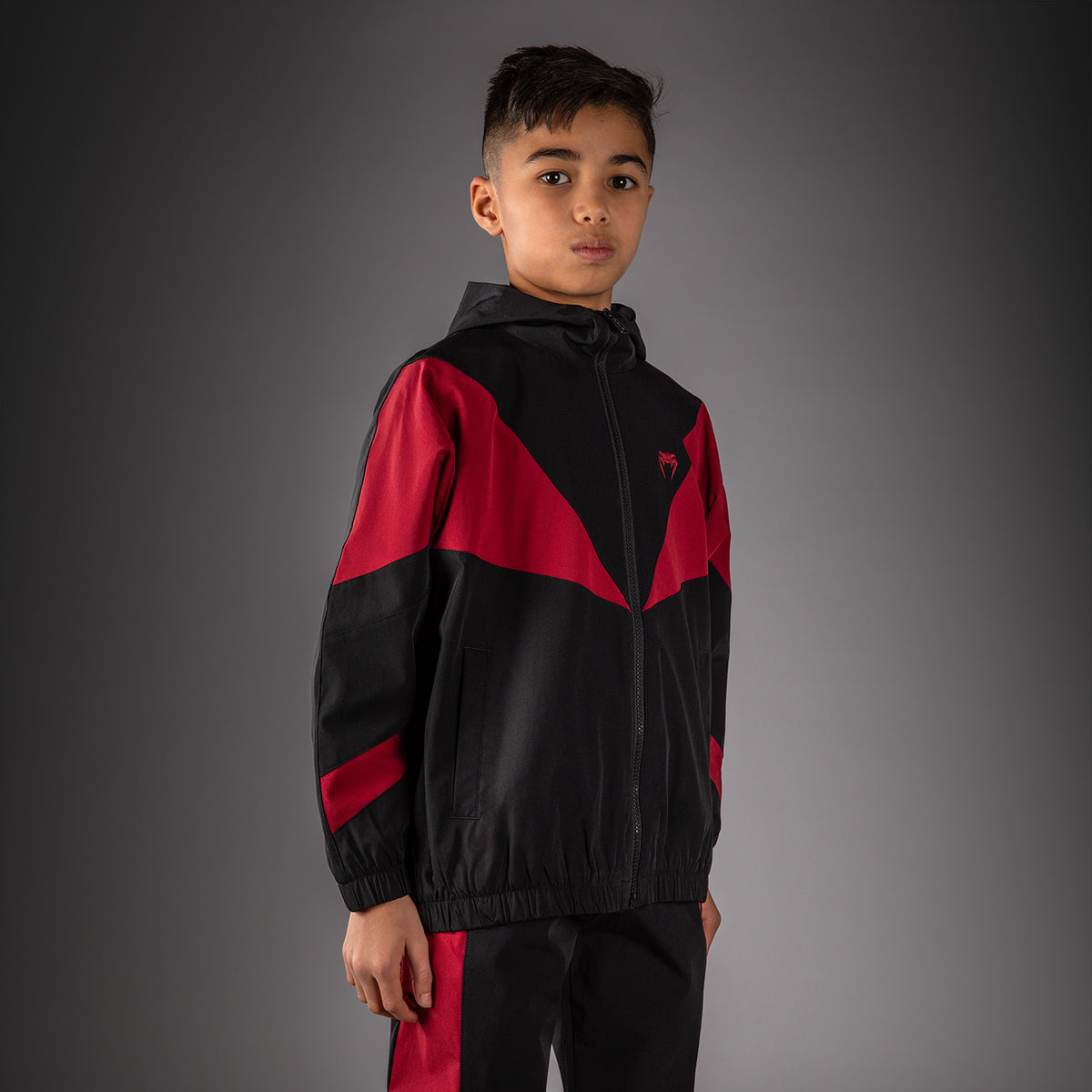 Veste de Survêtement Pour Enfant Venum Vectra - Noir/Rouge - product-type_Vestes