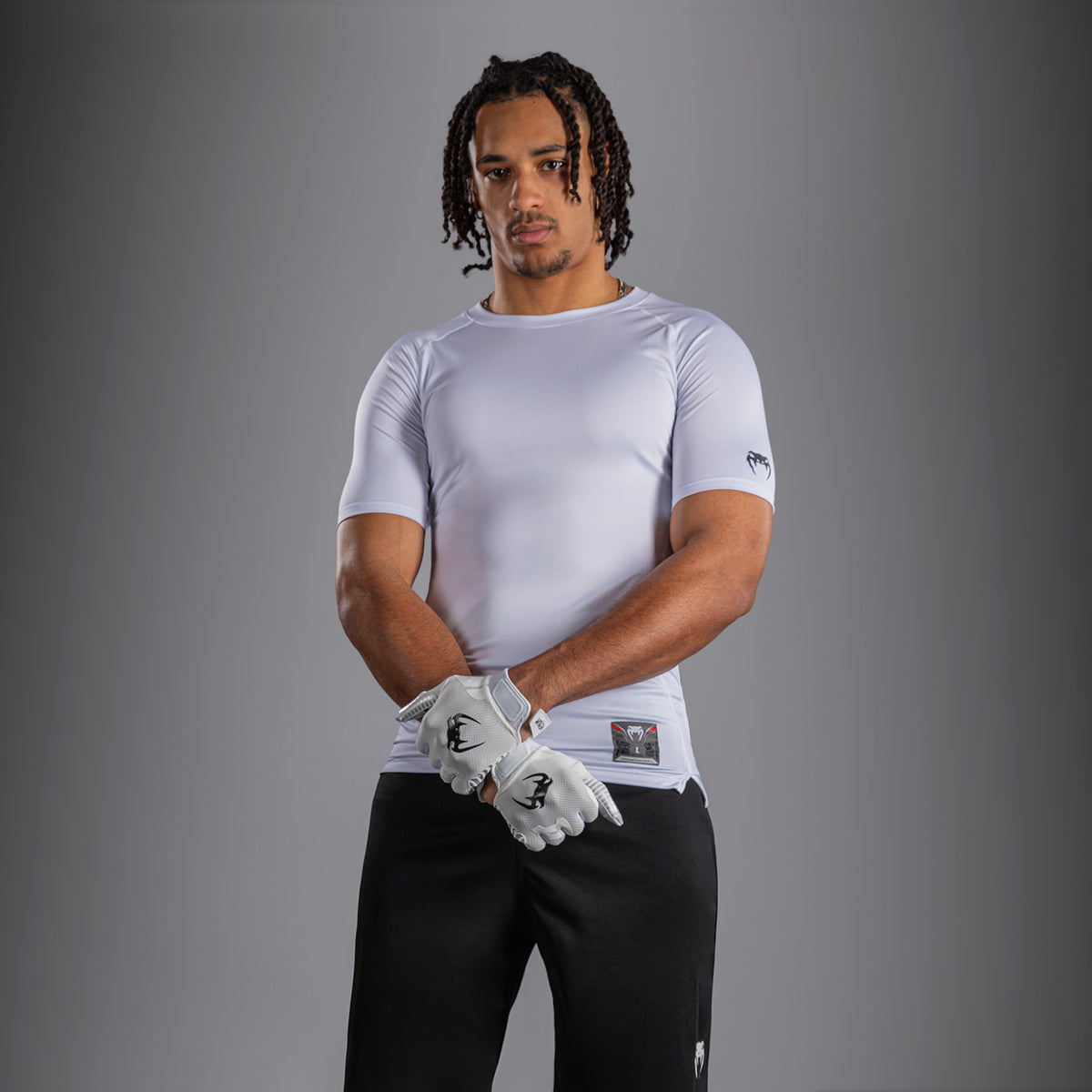 T-shirt de Compression Venum Lineup - Blanc/Noir - product-type_T-Shirts de Compression