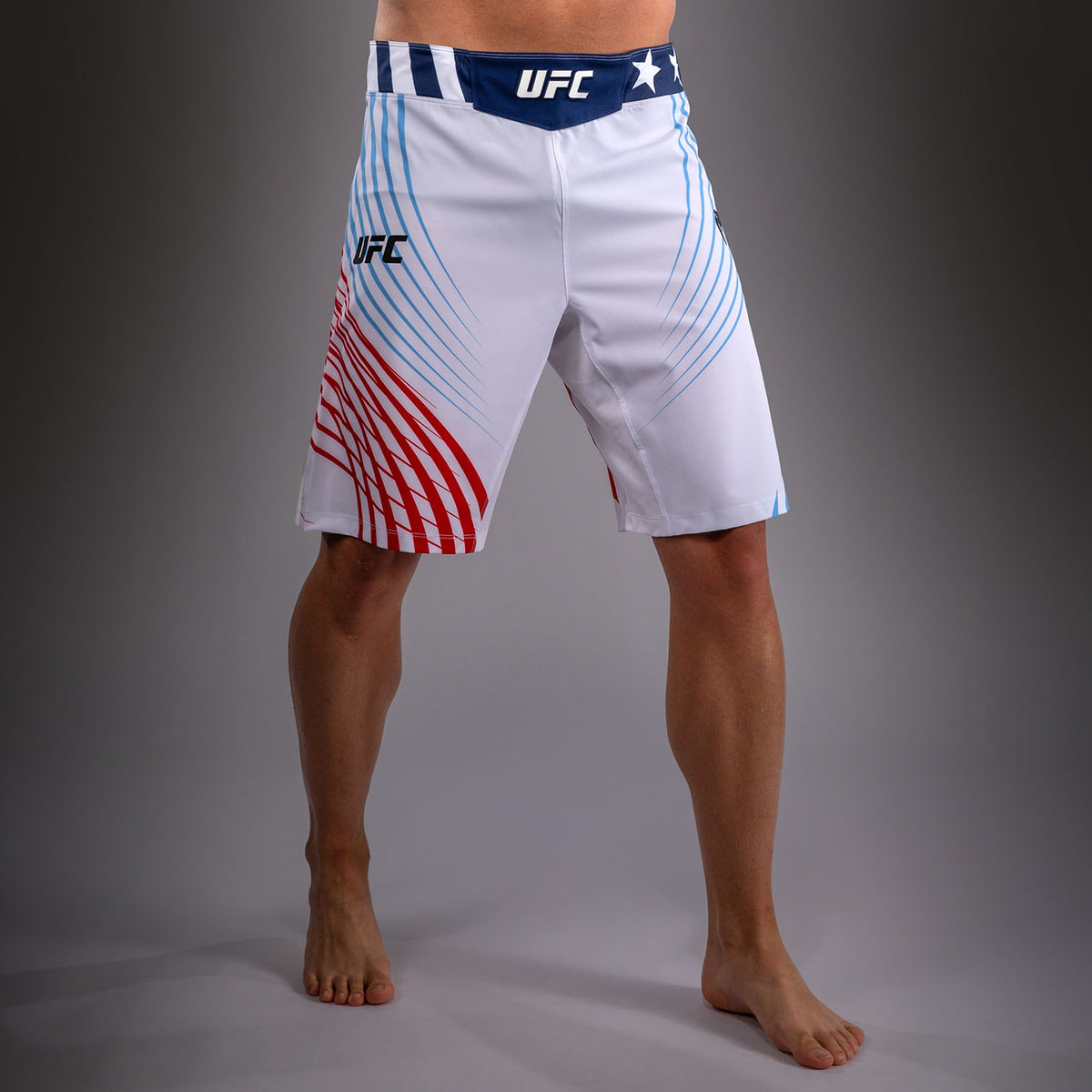 Official UFC Freedom 250 by Venum Authentic Fight Night Short de combat coupe longue pour homme - Blanc - product-type_Shorts de MMA