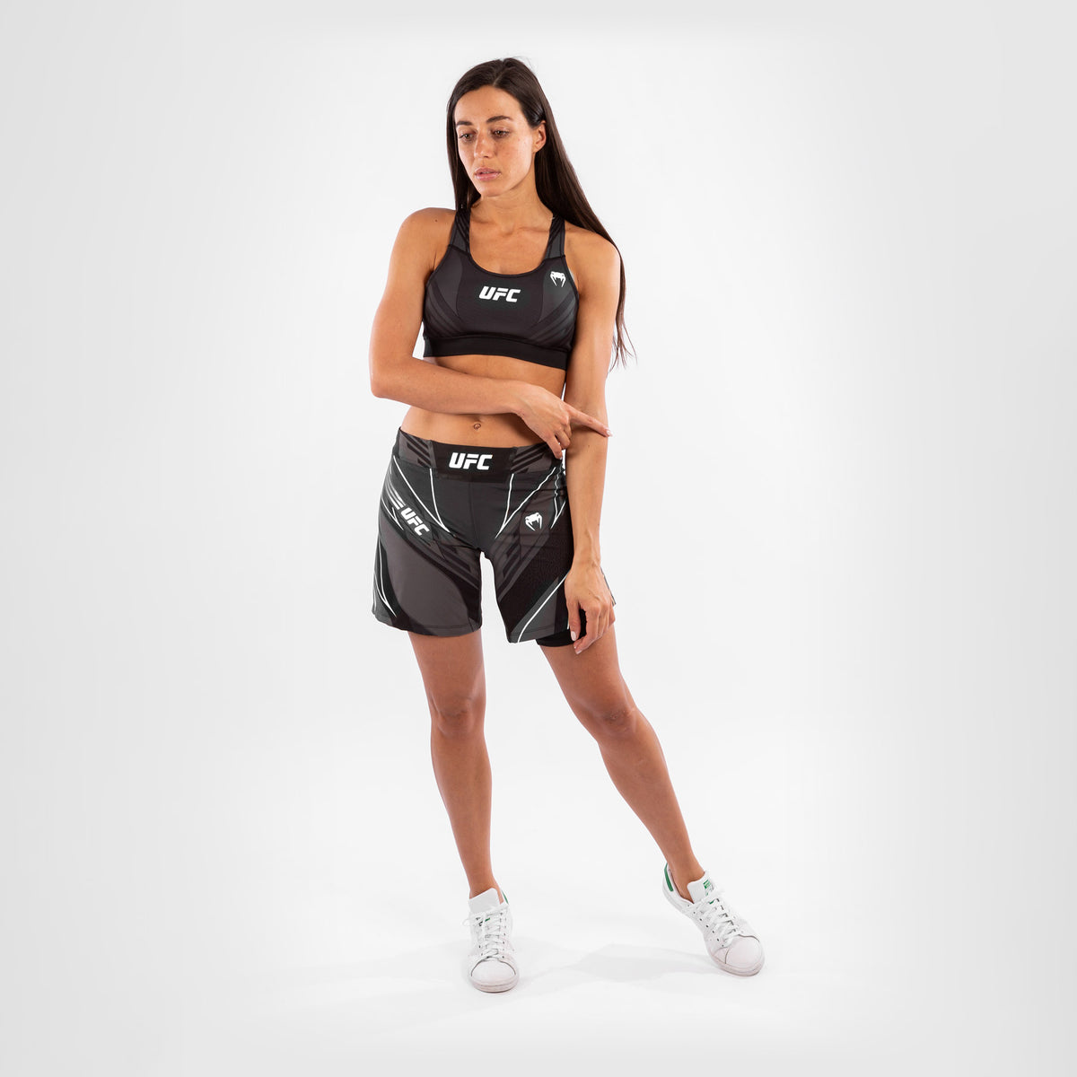 Fightshort Femme UFC Venum Authentic Fight Night - Coupe Longue - Noir - product-type_Shorts de MMA