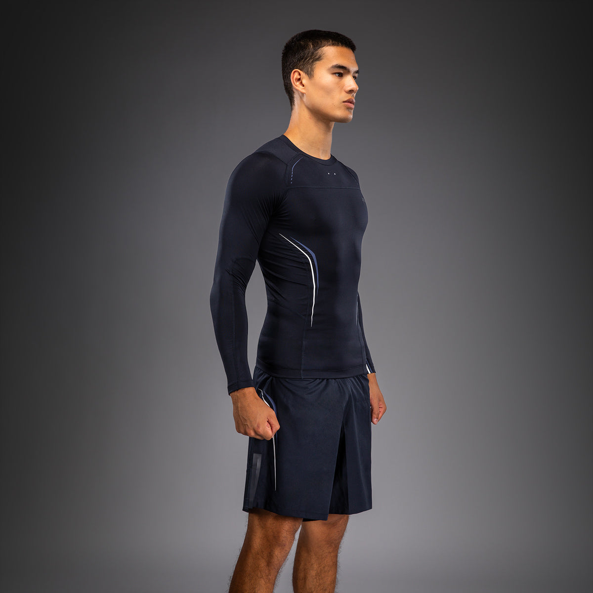 Rashguard à Manches Longues Venum G-Core - Bleu Marine/Blanc - product-type_T-Shirts de Compression