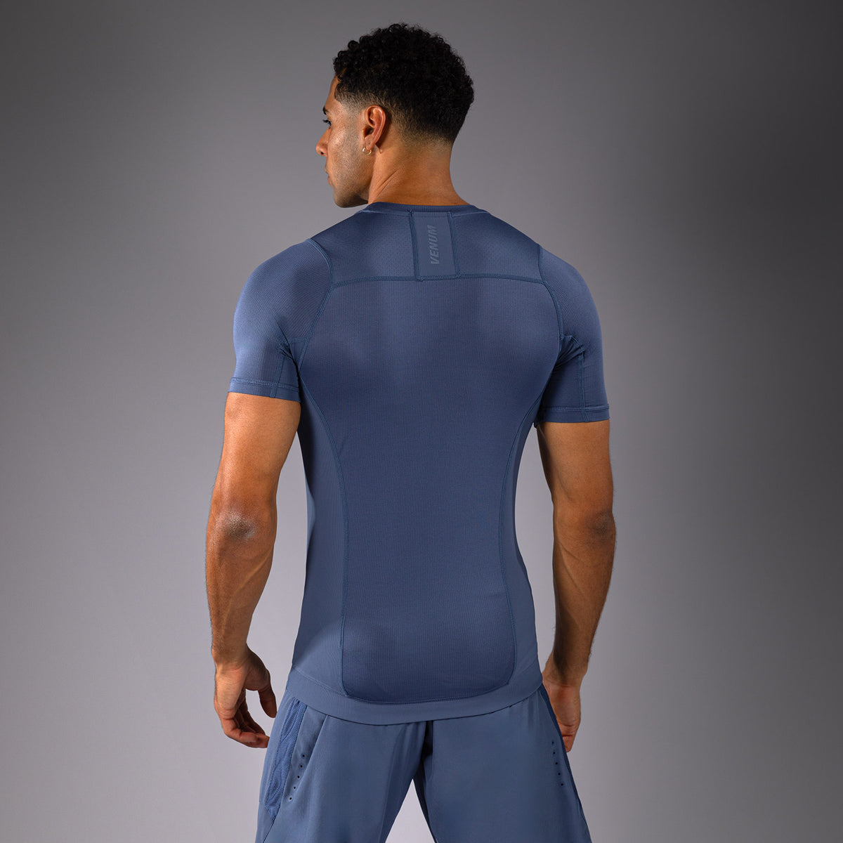 Rashguard à Manches Courtes Venum G-Fit Air pour Hommes - Bleu Brumeux - product-type_T-Shirts de Compression