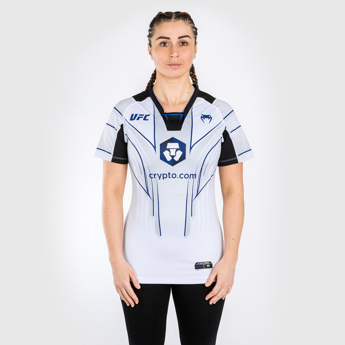 T-shirt Technique Femme Personnalisé UFC Venum Authentic Fight Night 2.0 - Midnight Edition - Ice - product-type_T-Shirts Dry Tech