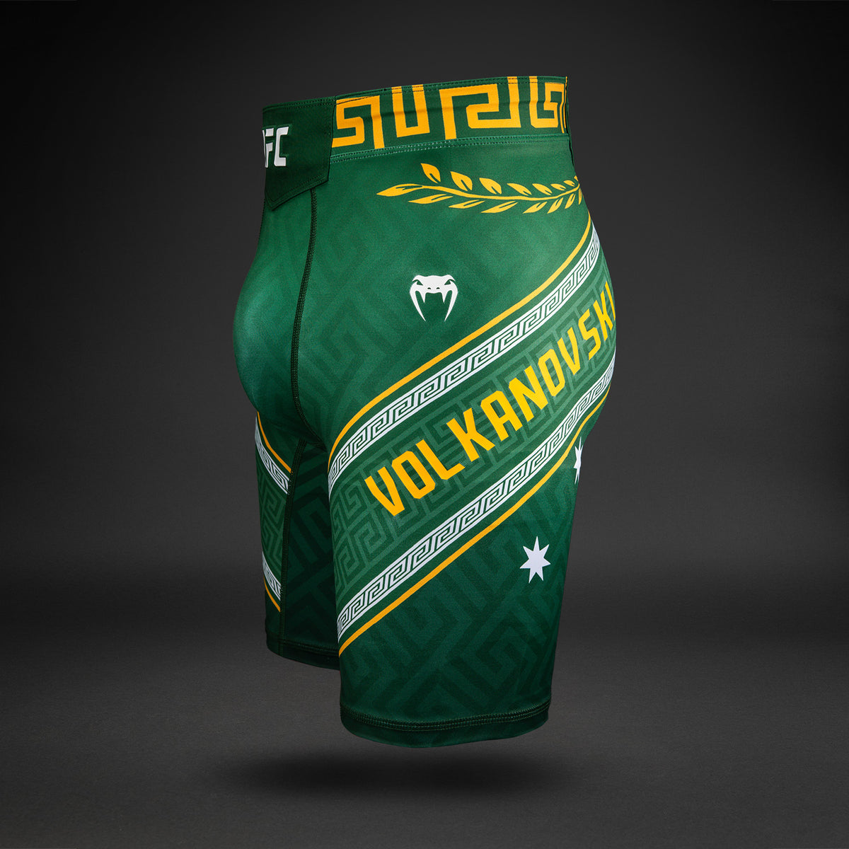 Short de compression UFC Unrivaled by Venum Alexander Volkanovski pour Hommes - Vert - product-type_Shorts de compression