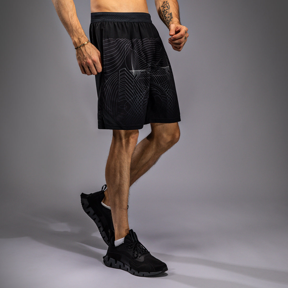 Short d'entraînement Venum G-Fit Air pour Hommes - Noir Intense/Sable Désert - product-type_Shorts de training