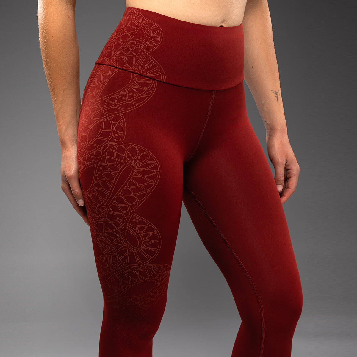 Legging Venum Serpenti – Bordeaux/Ivoire - product-type_Leggings