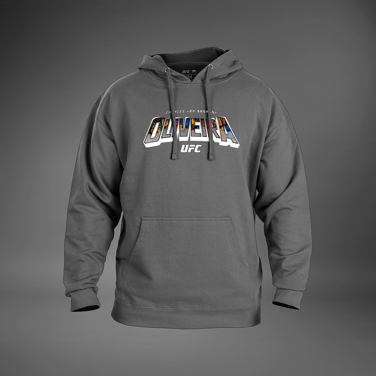 Sweatshirt à capuche pour Hommes UFC Unrivaled by Venum Charles Oliveira - Gris Mélangé - product-type_Sweatshirts