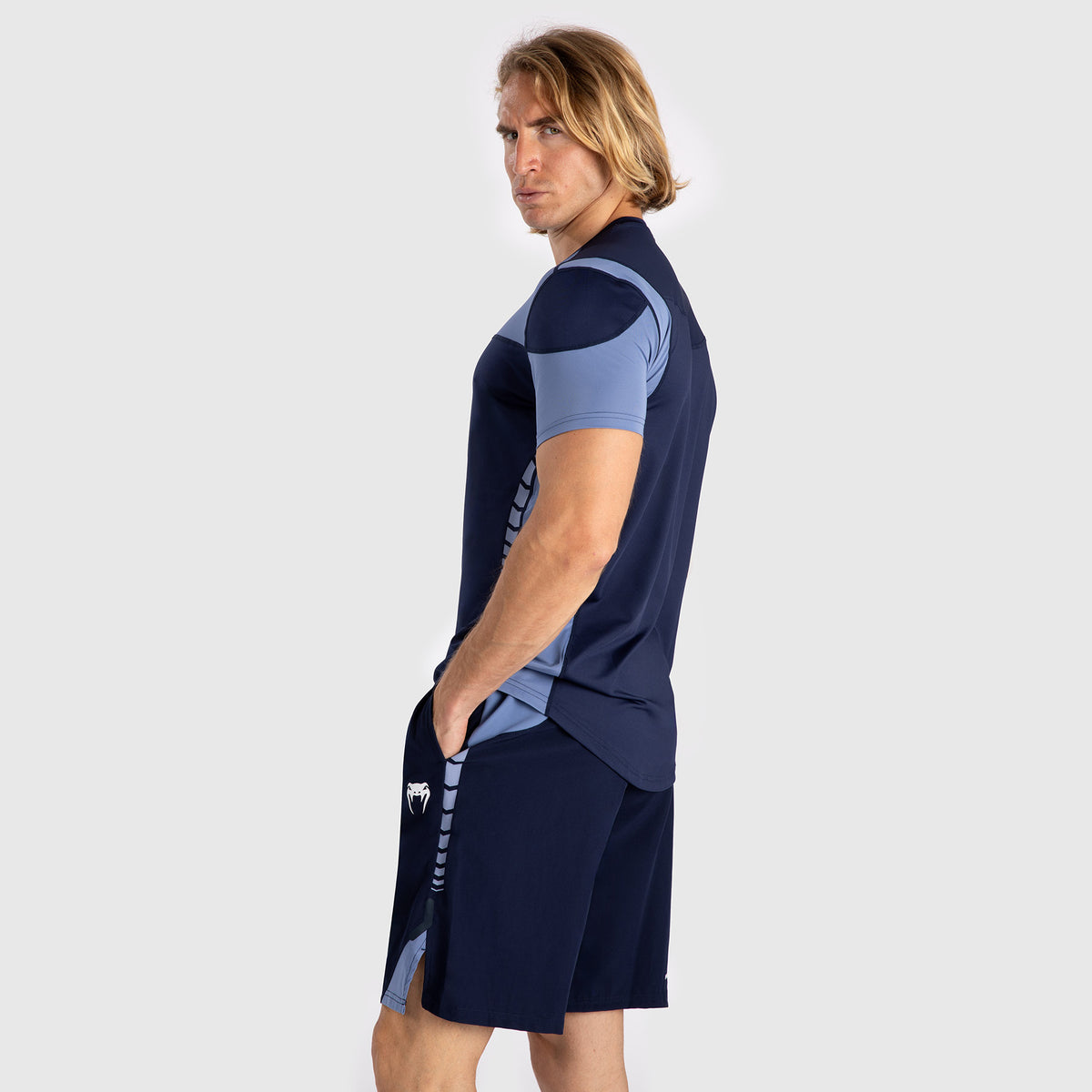 T-shirt Dry-Tech pour Hommes Venum Tempest - Bleu Marine/Bleu - product-type_T-Shirts Dry Tech