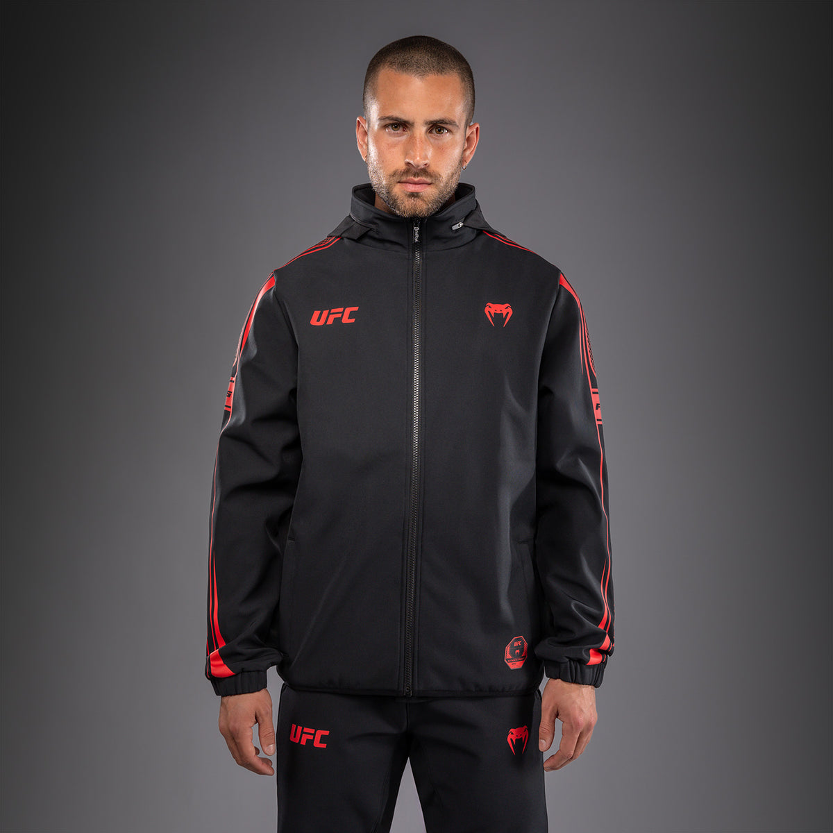 Sweat à Capuche Zippé pour Homme Venum UFC Unity by Venum Authentic Fight Week - Noir - product-type_Vestes