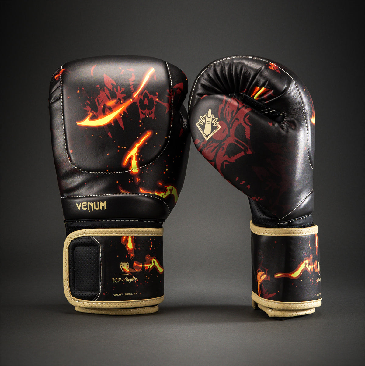 Gants de Boxe Impact Evo Sukuna Jujutsu Kaisen x Venum – Noir/Beige - product-type_Gants de boxe