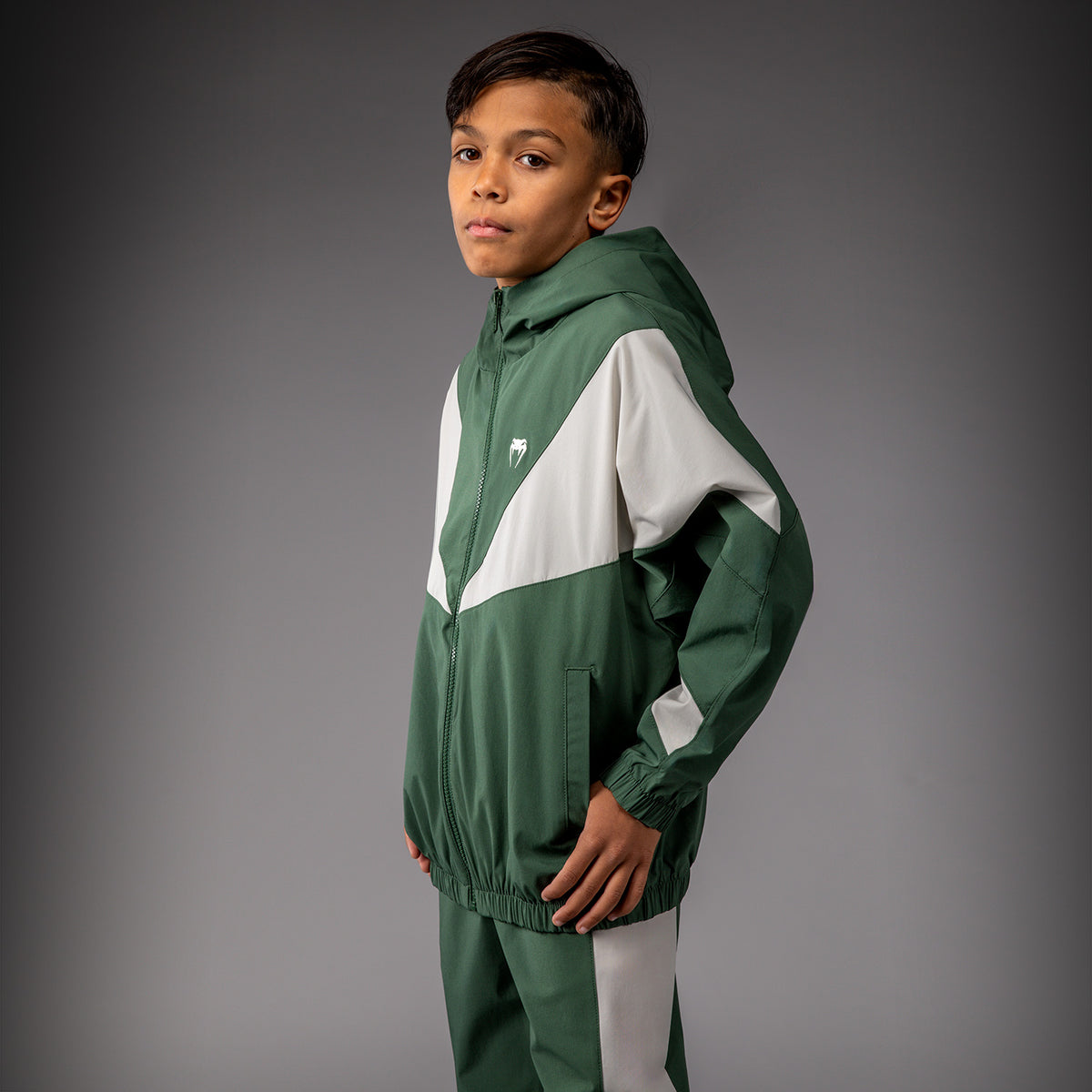 Veste Venum pour Enfant Venum Vectra – Vert Forêt/ Blanc Cassé - product-type_Vestes
