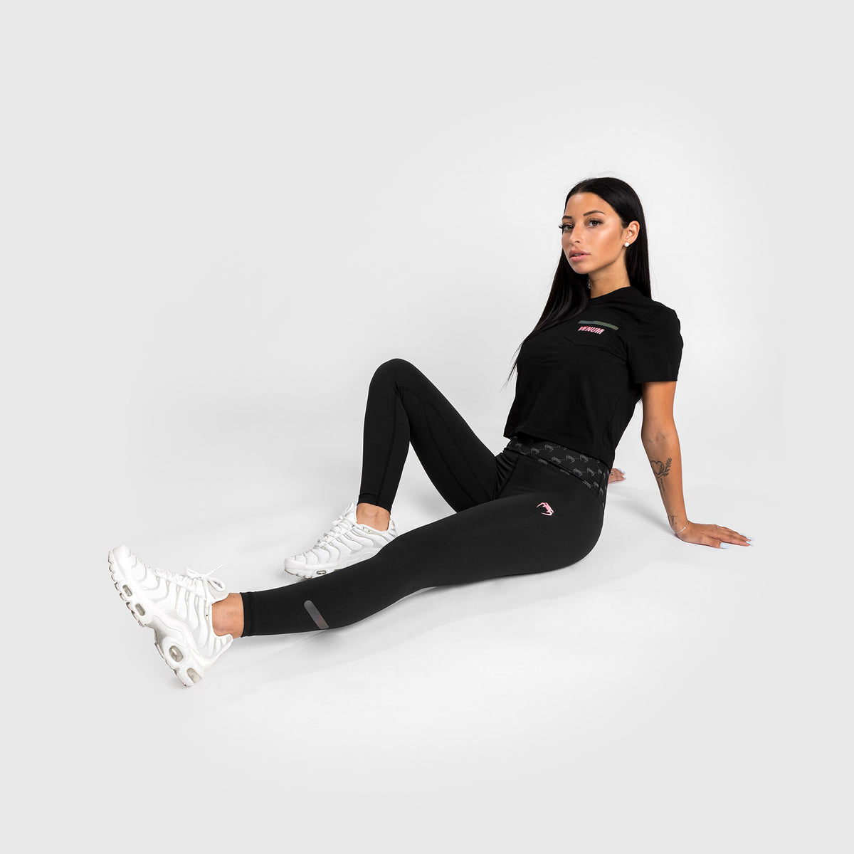 Legging 7/8 Venum Monogram - Pour Femme - Noir/Or Rose - product-type_Leggings