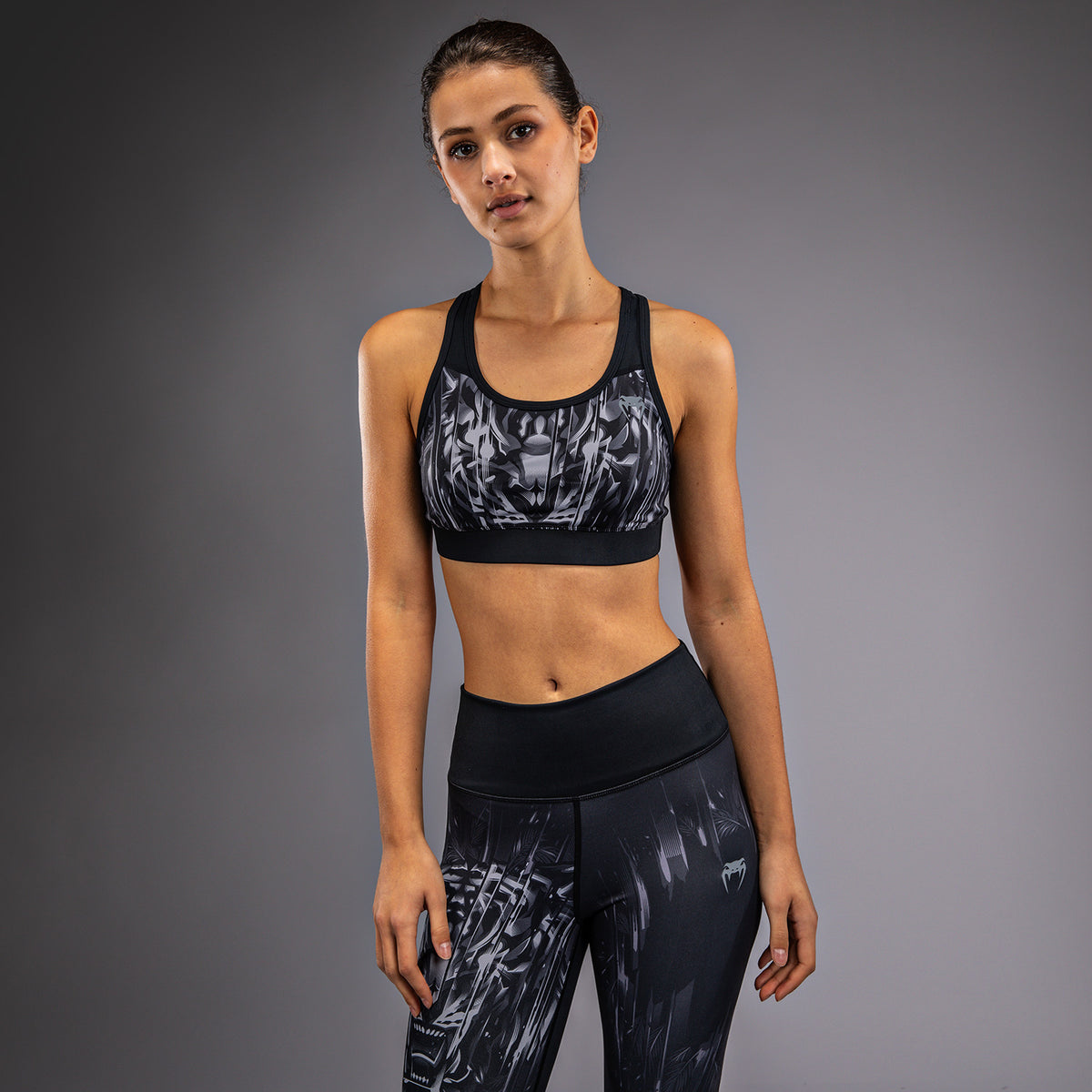 Brassière de Sport Venum Tiger pour Femmes - Noir/Argent - product-type_Brassières de sport