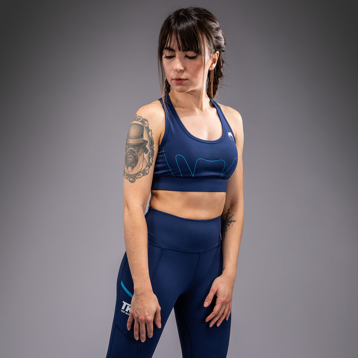Brassière de Sport Venum x Top Rank Original pour Femmes - Bleu Marine - product-type_Brassières de sport