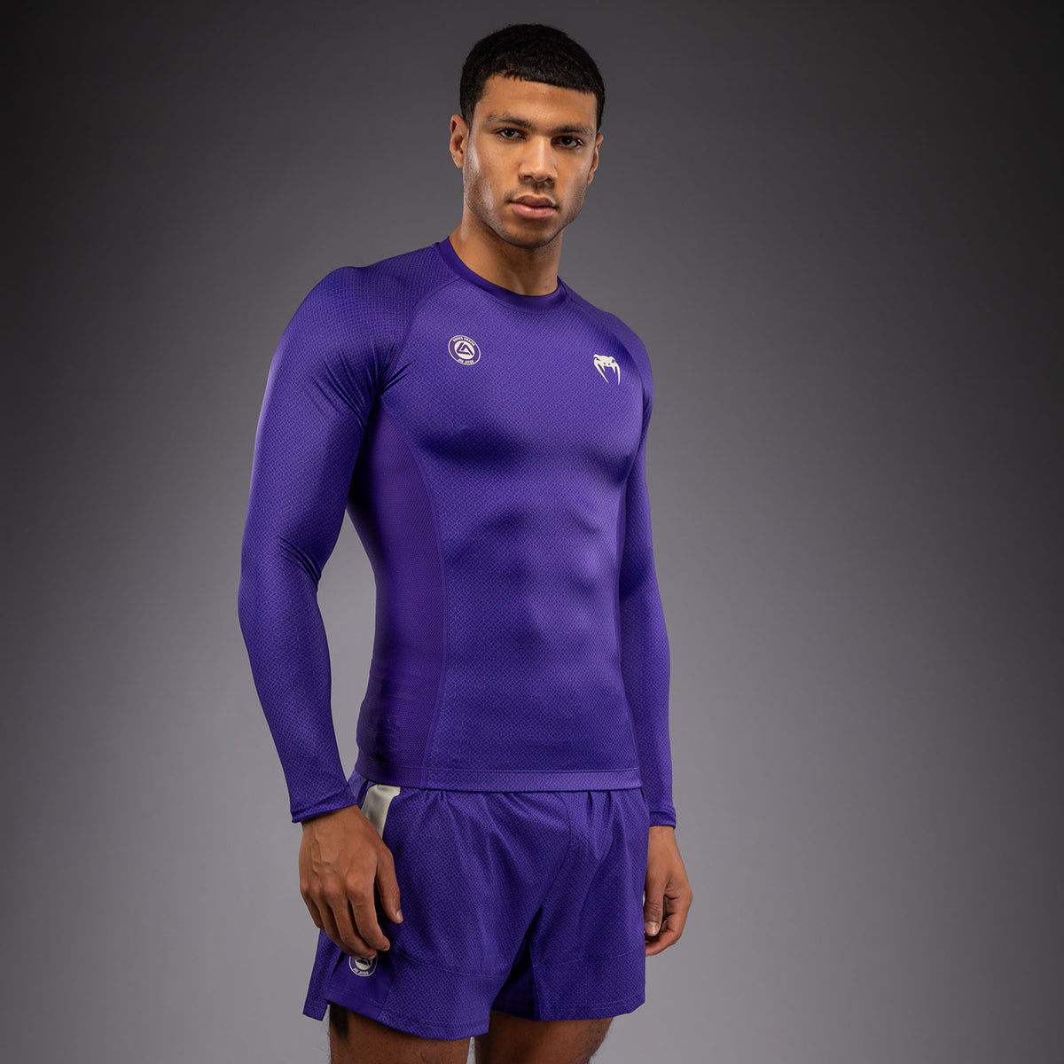 Rashguard à Manches Longues Venum x Roger Gracie Academy - Violet - product-type_T-Shirts de Compression