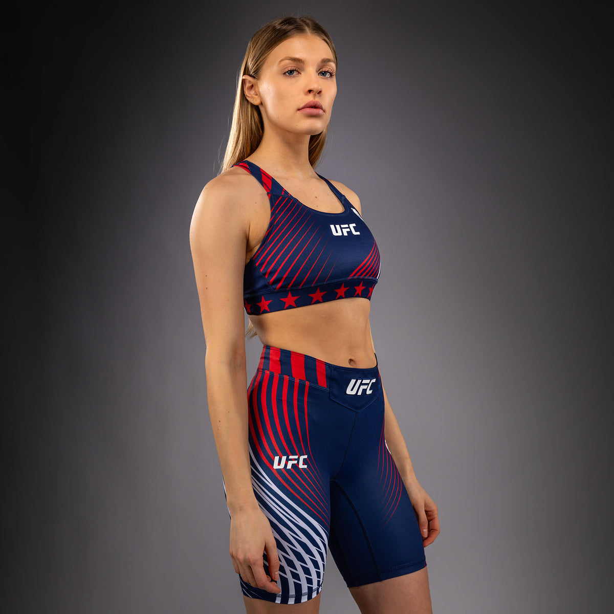 Official UFC Freedom 250 by Venum Authentic Fight Night Brassière de sport pour femme - Bleu - product-type_Brassières de sport