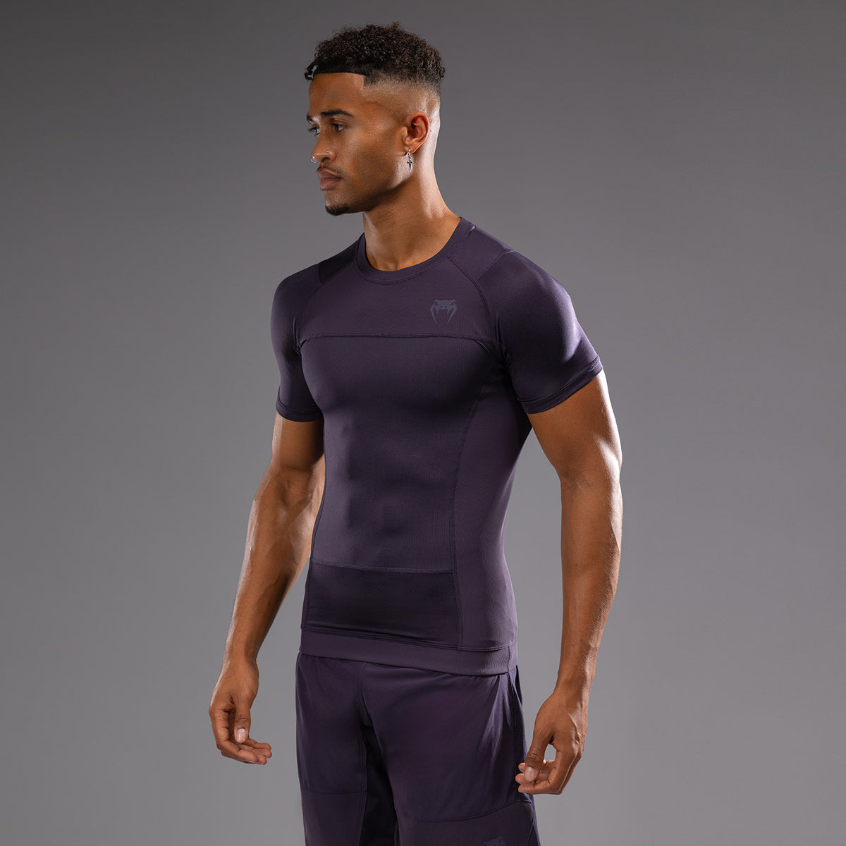 Rashguard à Manches Courtes Venum G-Fit Air pour Hommes - Violet Intense - product-type_T-Shirts de Compression