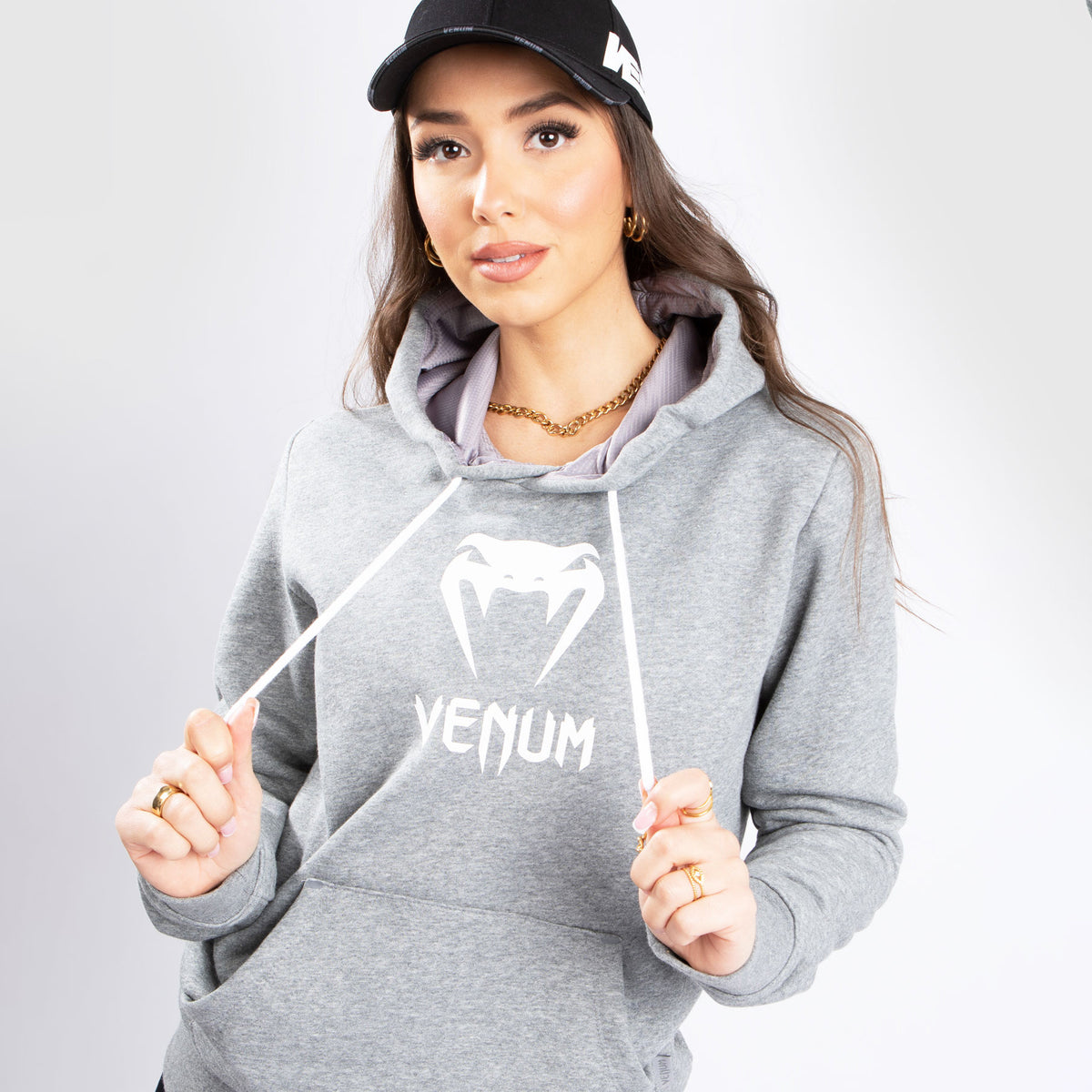 Sweatshirt à Capuche Venum Classic - Pour Femme - Gris Chiné Clair - product-type_Sweatshirts