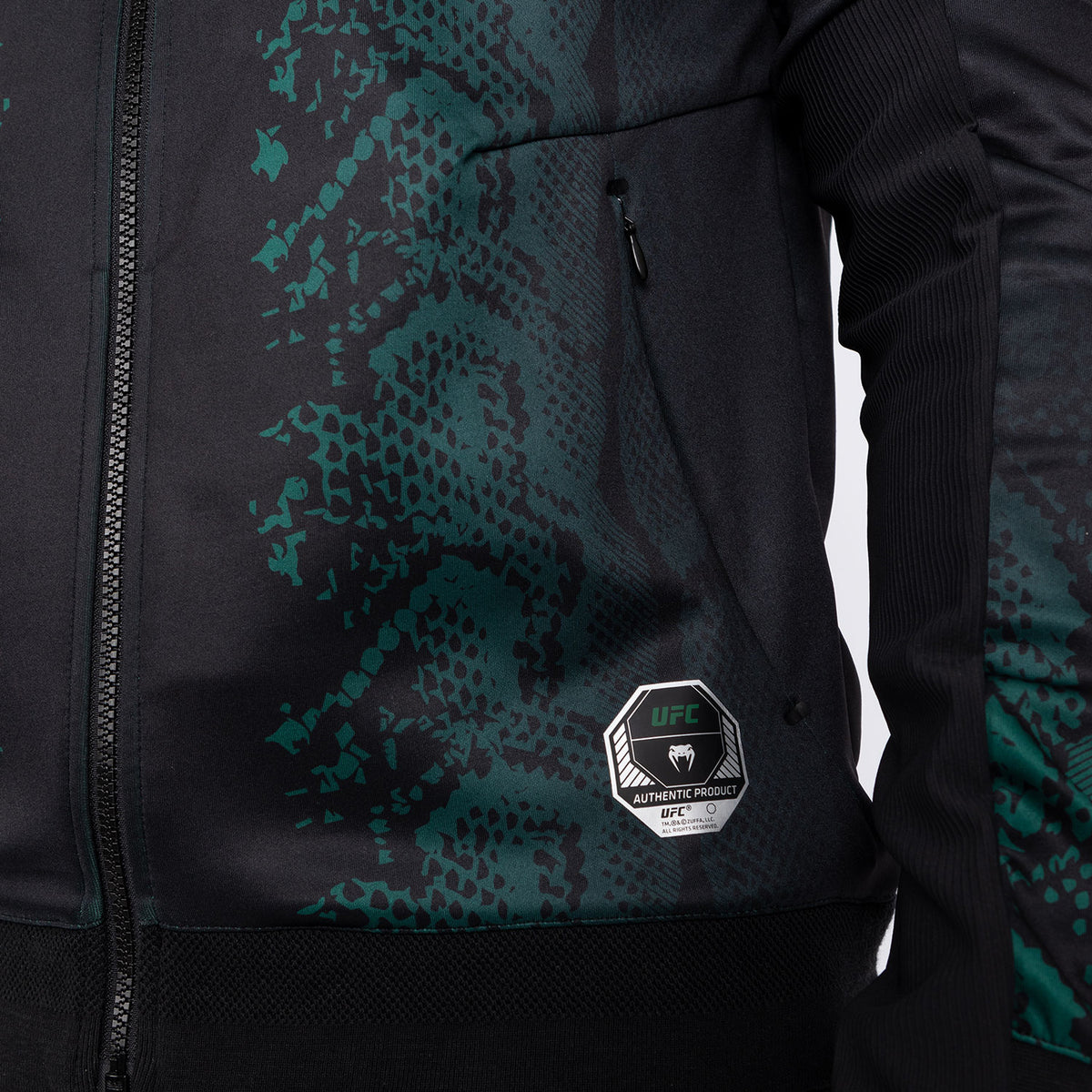 Veste à capuche pour Hommes UFC Adrenaline by Venum Authentic Fight Night - Emerald Edition - Vert/Noir - product-type_Vestes