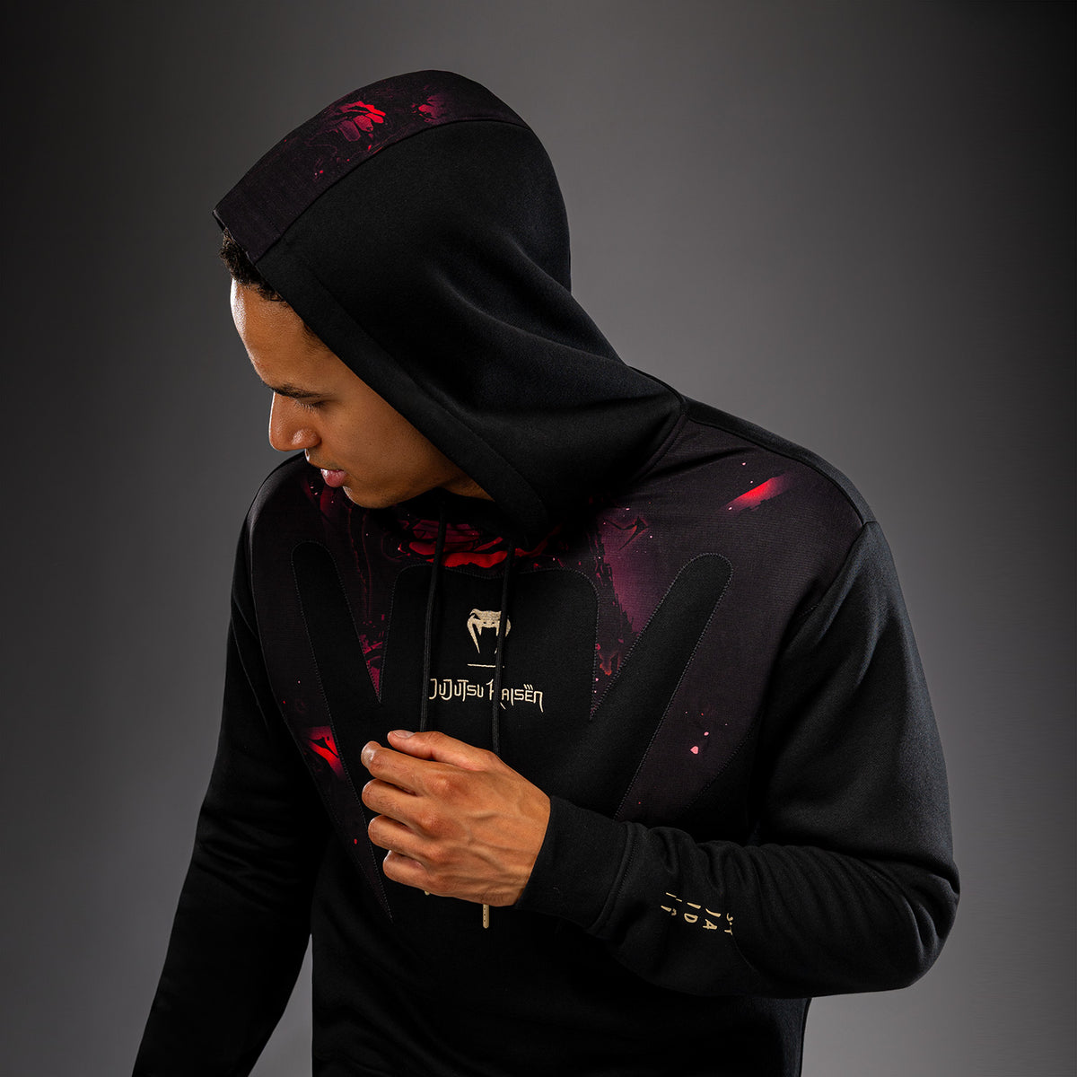 Sweat à capuche Itadori Jujutsu Kaisen x Venum – Noir/Rouge - product-type_Sweatshirts