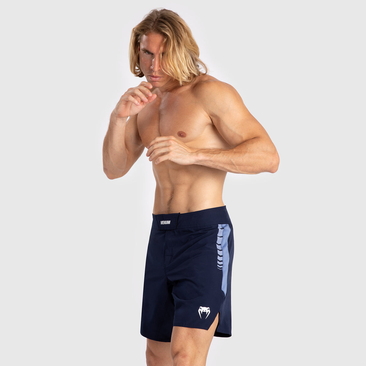 Short de Combat pour Hommes Venum Tempest - Bleu Marine/Bleu - product-type_Shorts de MMA