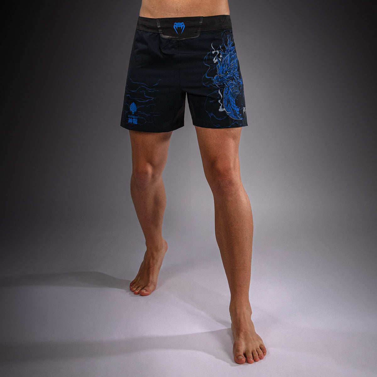 Short de Combat Venum Thunder Dragon – Noir/Bleu Royal - product-type_Shorts de MMA