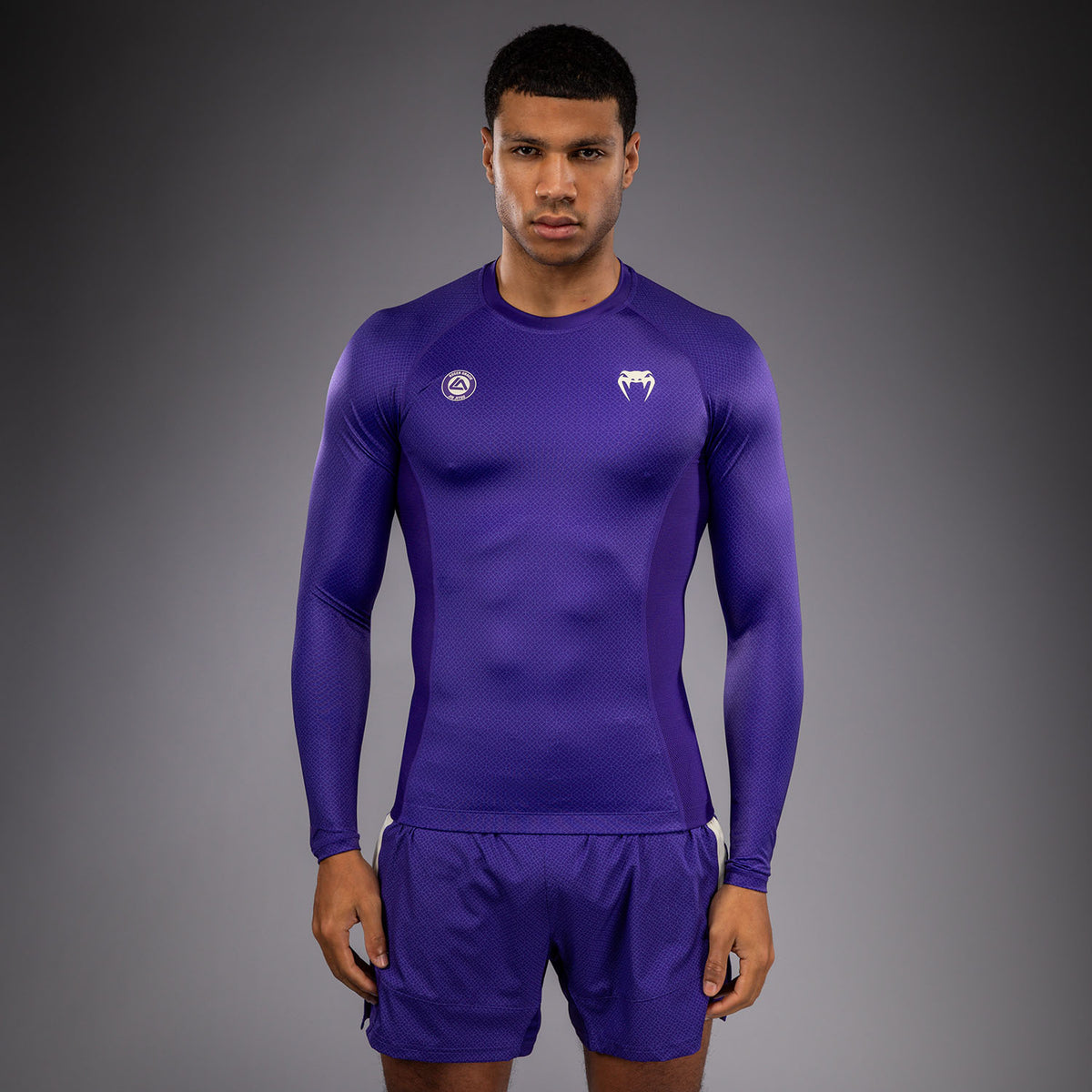 Rashguard à Manches Longues Venum x Roger Gracie Academy - Violet - product-type_T-Shirts de Compression