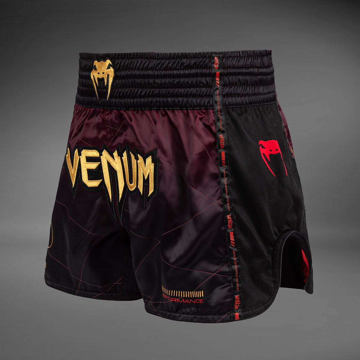 Short de Muay Thai Venum Tactical XT- Noir/Bordeaux/Or - product-type_Shorts de Muay Thai