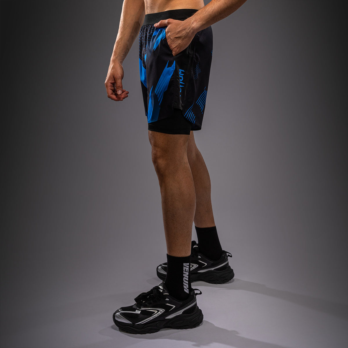 Short d’Entraînement Venum No-Gi 6.0 - Noir/Bleu - product-type_Shorts de training
