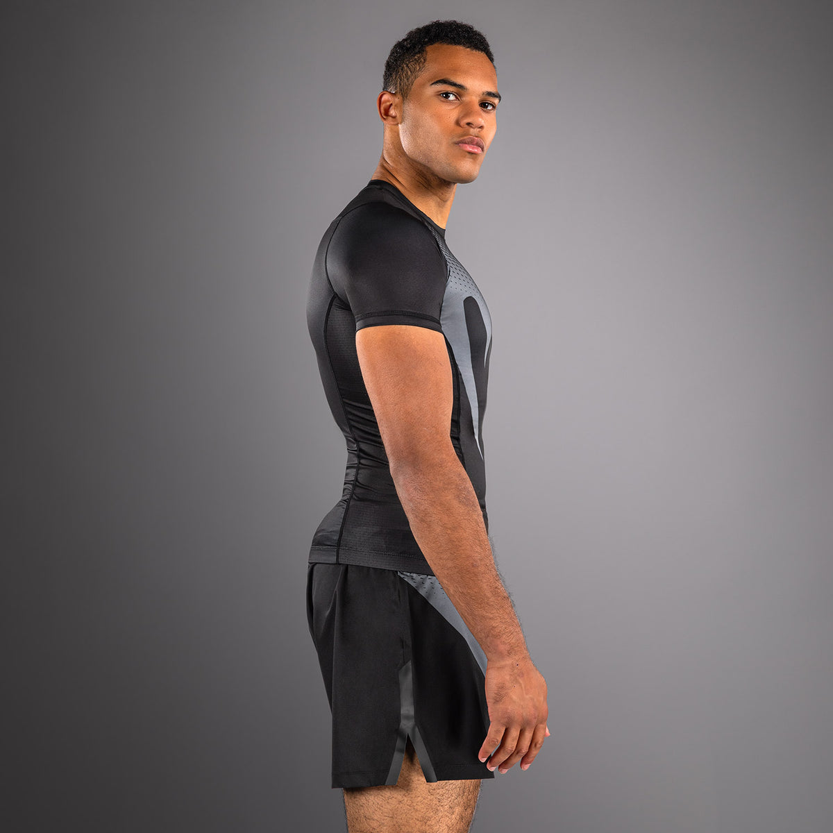 Rashguard Venum No Gi - Noir/Gris Argenté - product-type_T-Shirts de Compression