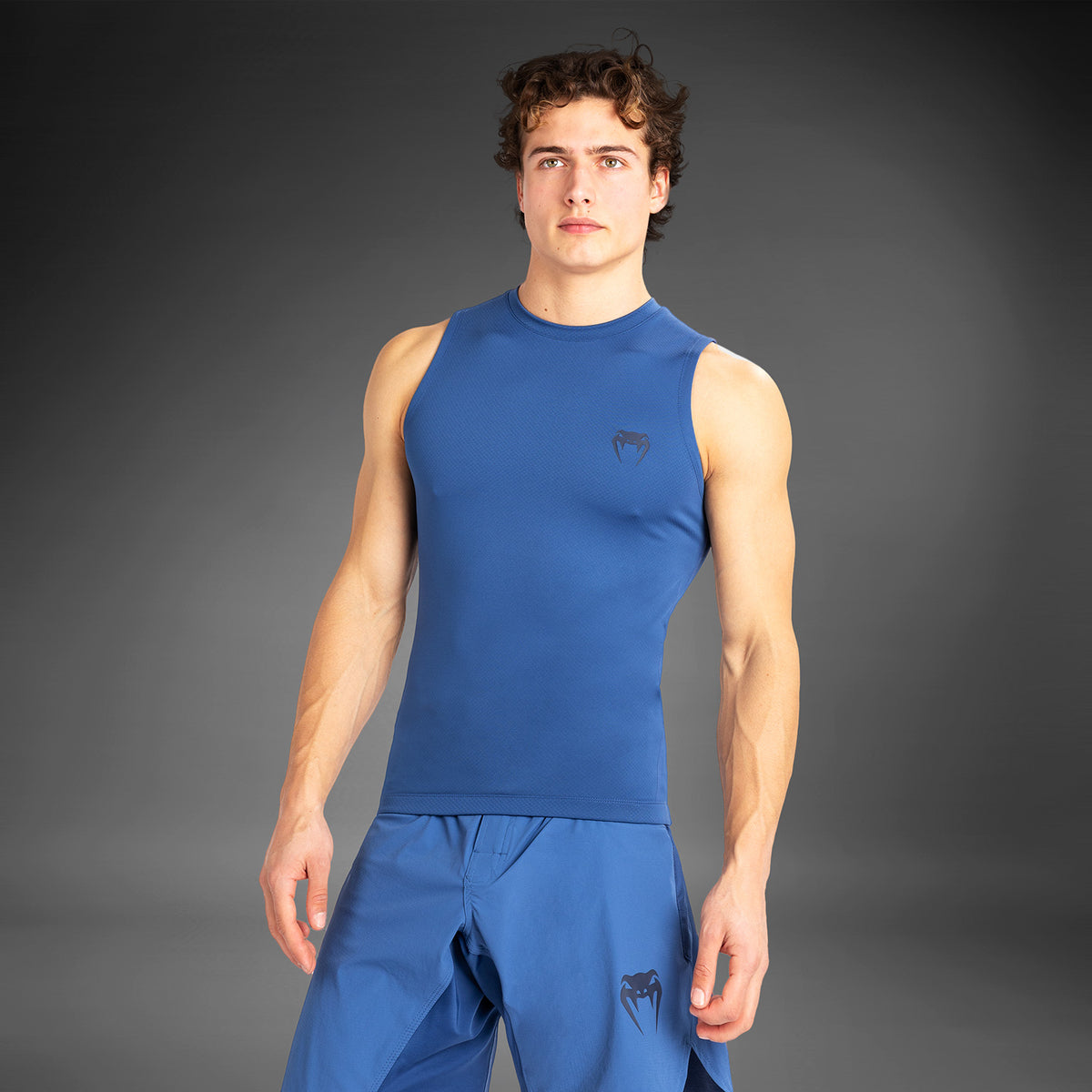 Rashguard sans manches pour hommes Venum Contender - Bleu - product-type_T-Shirts de Compression