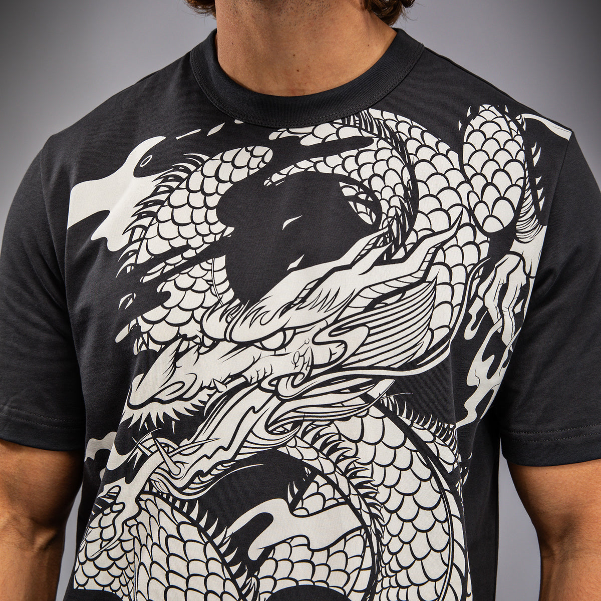 T-shirt Venum Dragon’s Flight - Gris Charbon/Blanc Crème - product-type_T-Shirts