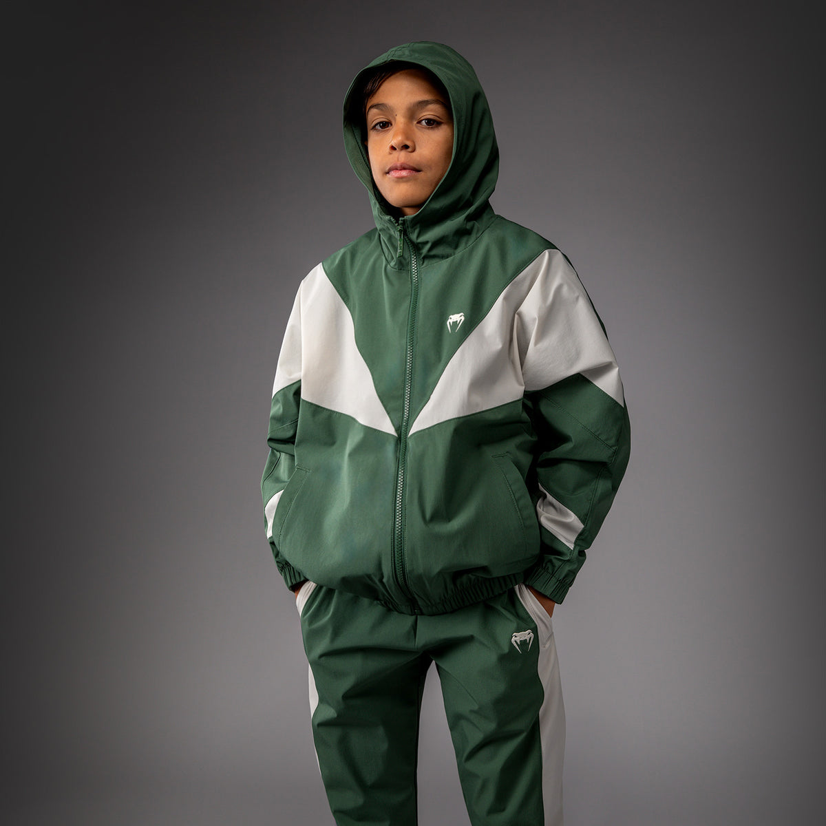 Veste Venum pour Enfant Venum Vectra – Vert Forêt/ Blanc Cassé - product-type_Vestes