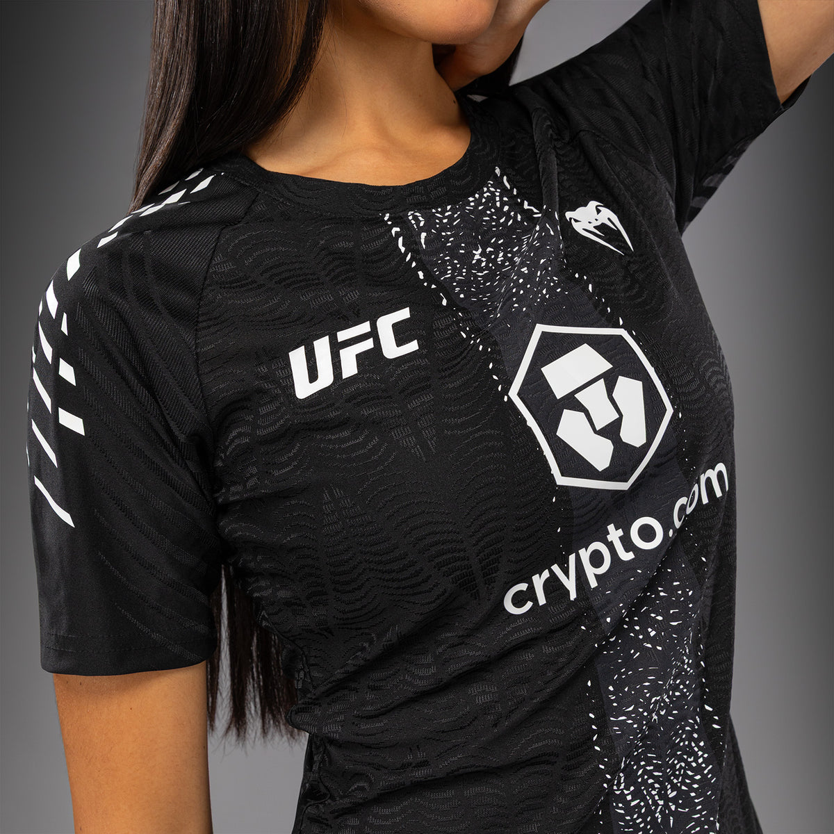 Maillot Officiel Walkout Femme Personnalisé UFC Zenith by Venum Authentic Fight Night - Noir - product-type_T-Shirts Dry Tech