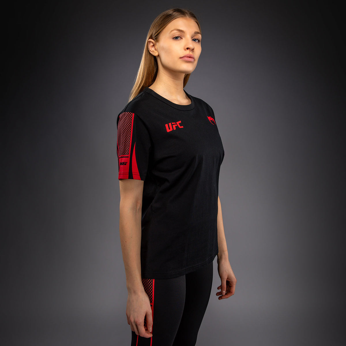 T-shirt à Manches Courtes pour Femme Venum UFC Unity by Venum Authentic Fight Week - Noir - product-type_T-Shirts