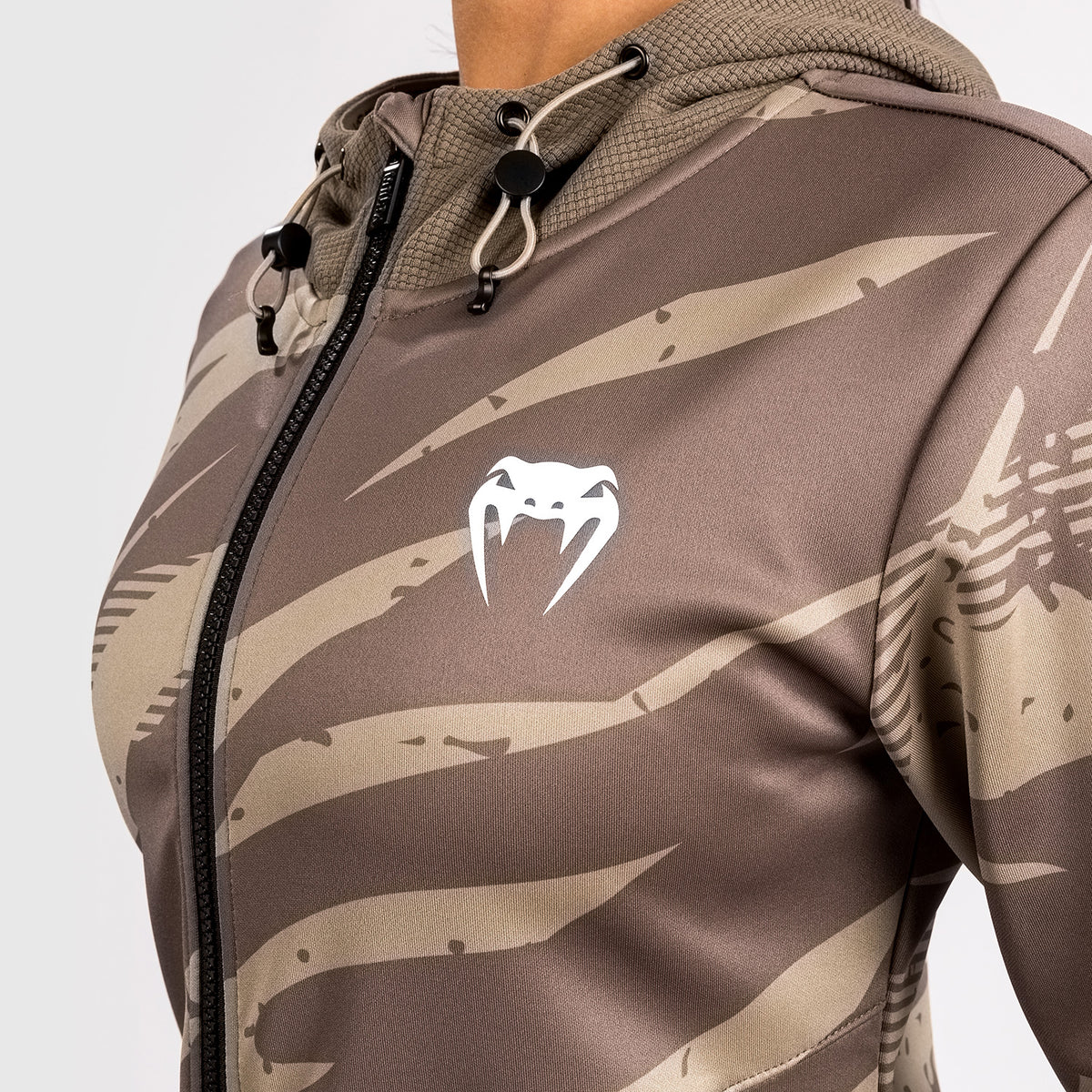 Sweat à capuche zippé Pour Femme Venum UFC Adrenaline by Venum Fight Week - Camouflage Désert - product-type_Vestes