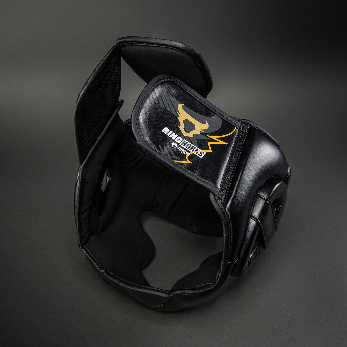 Casque de protection Venum Ringhorns Charger – Noir/Or - product-type_Casques de boxe