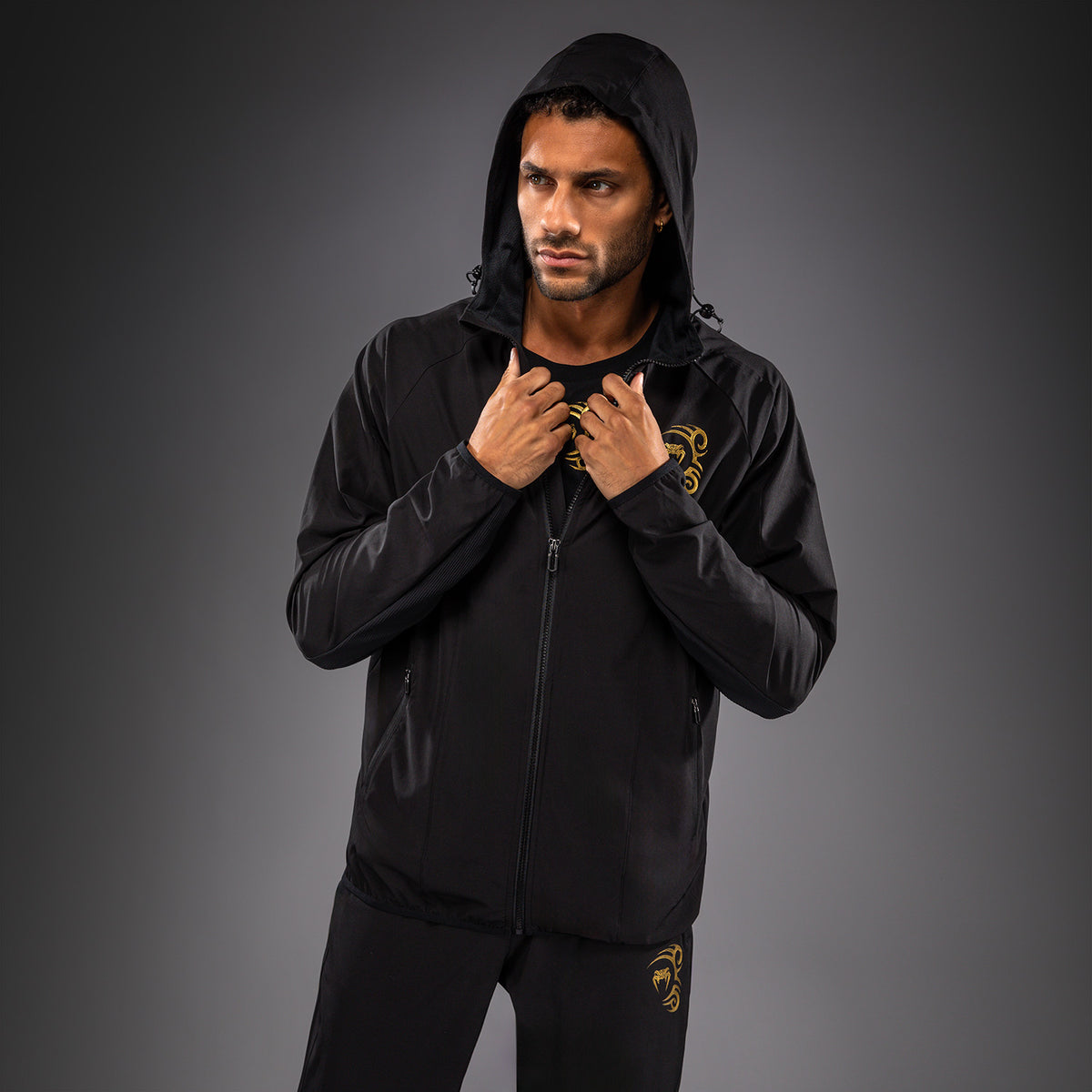 Veste de Survêtement Venum x Mike Tyson Tiger - Noir/Or - product-type_Vestes