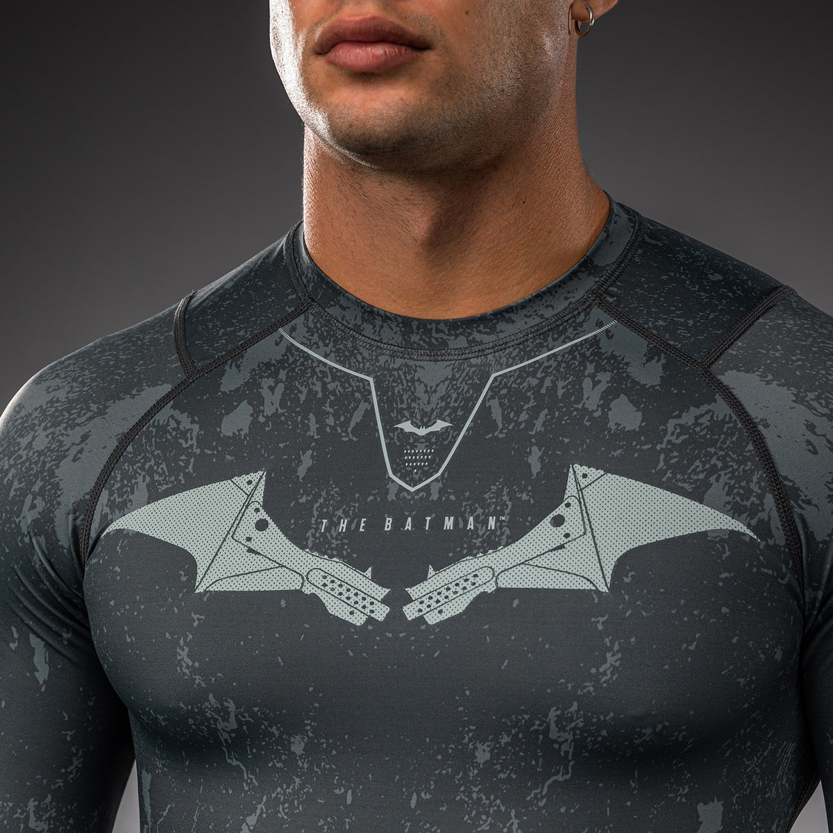 Rashguard à manches longues Venum x Batman - Noir/Gris/Rouge - product-type_T-Shirts de Compression