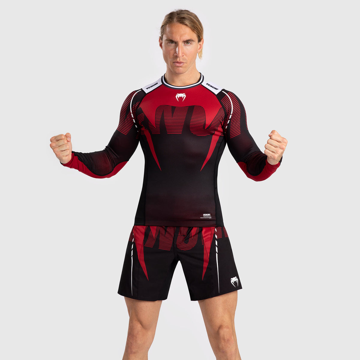 Rashguard À Manches Longues pour Hommes Venum Adrenaline - Red - product-type_T-Shirts de Compression