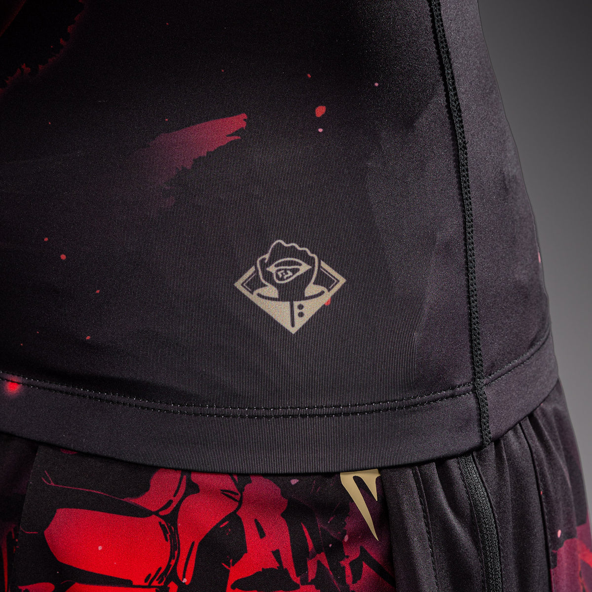 Rashguard à Manches Courtes Itadori Jujutsu Kaisen x Venum – Noir/Rouge - product-type_T-Shirts de Compression