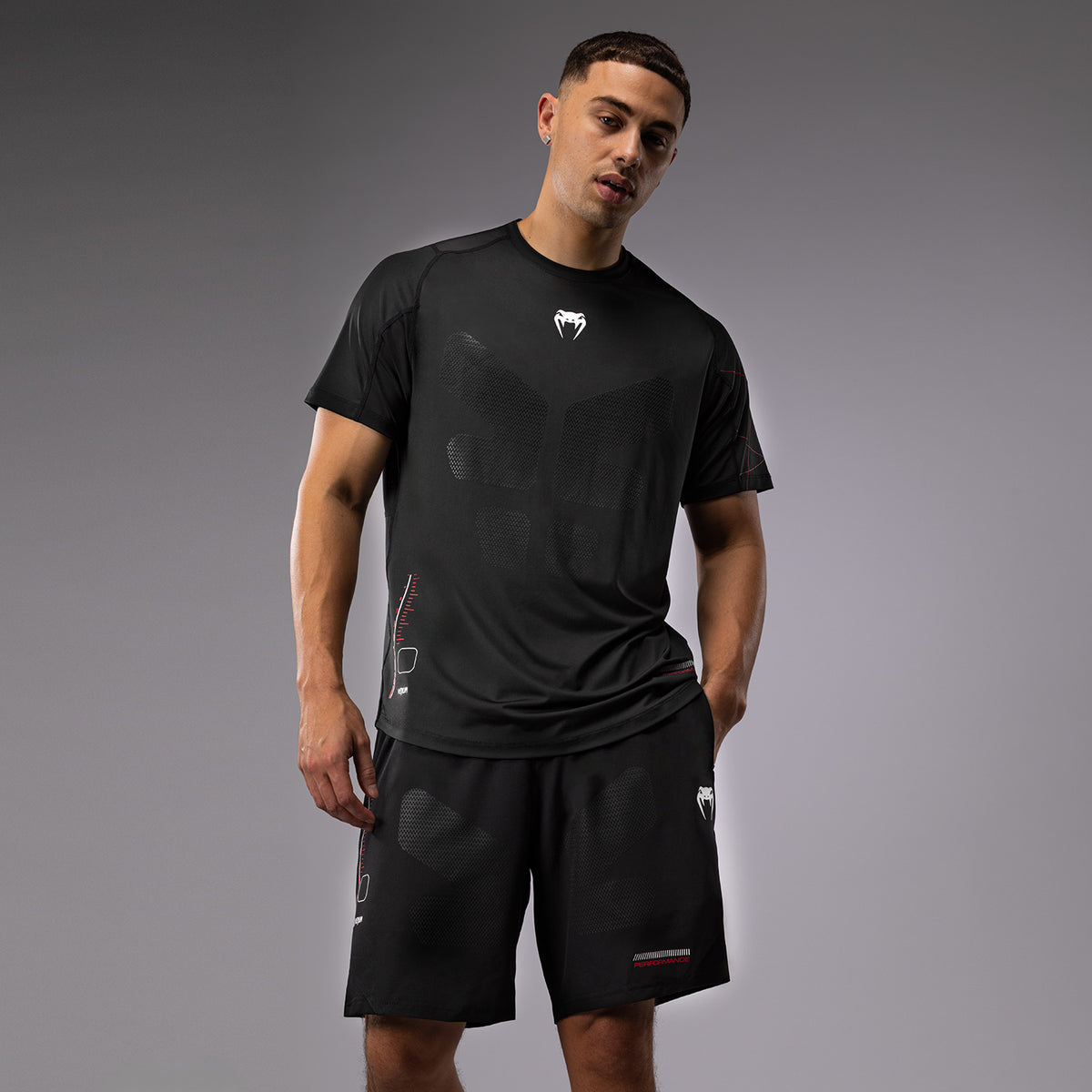T-Shirt Dry-Tech Venum Tactical XT - Noir/Rouge Feu - product-type_T-Shirts Dry Tech