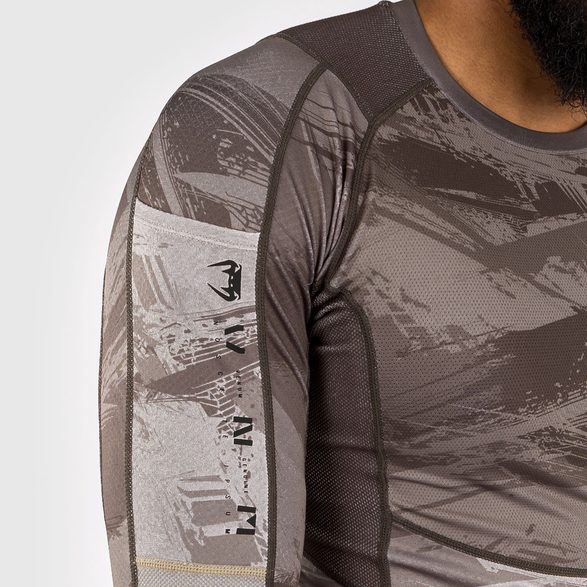 Venum Electron 3.0 Rashguard à manches longues - Sable - product-type_T-Shirts de Compression