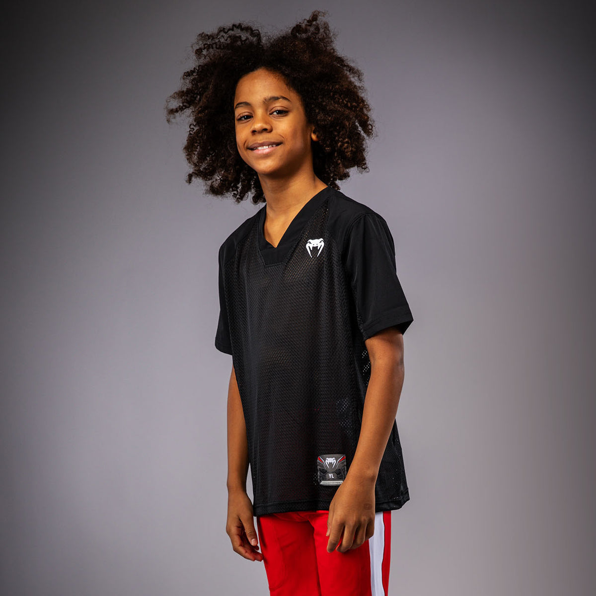 Maillot à manches Courtes pour Enfants Venum Elite Football - Noir - product-type_T-Shirts Dry Tech