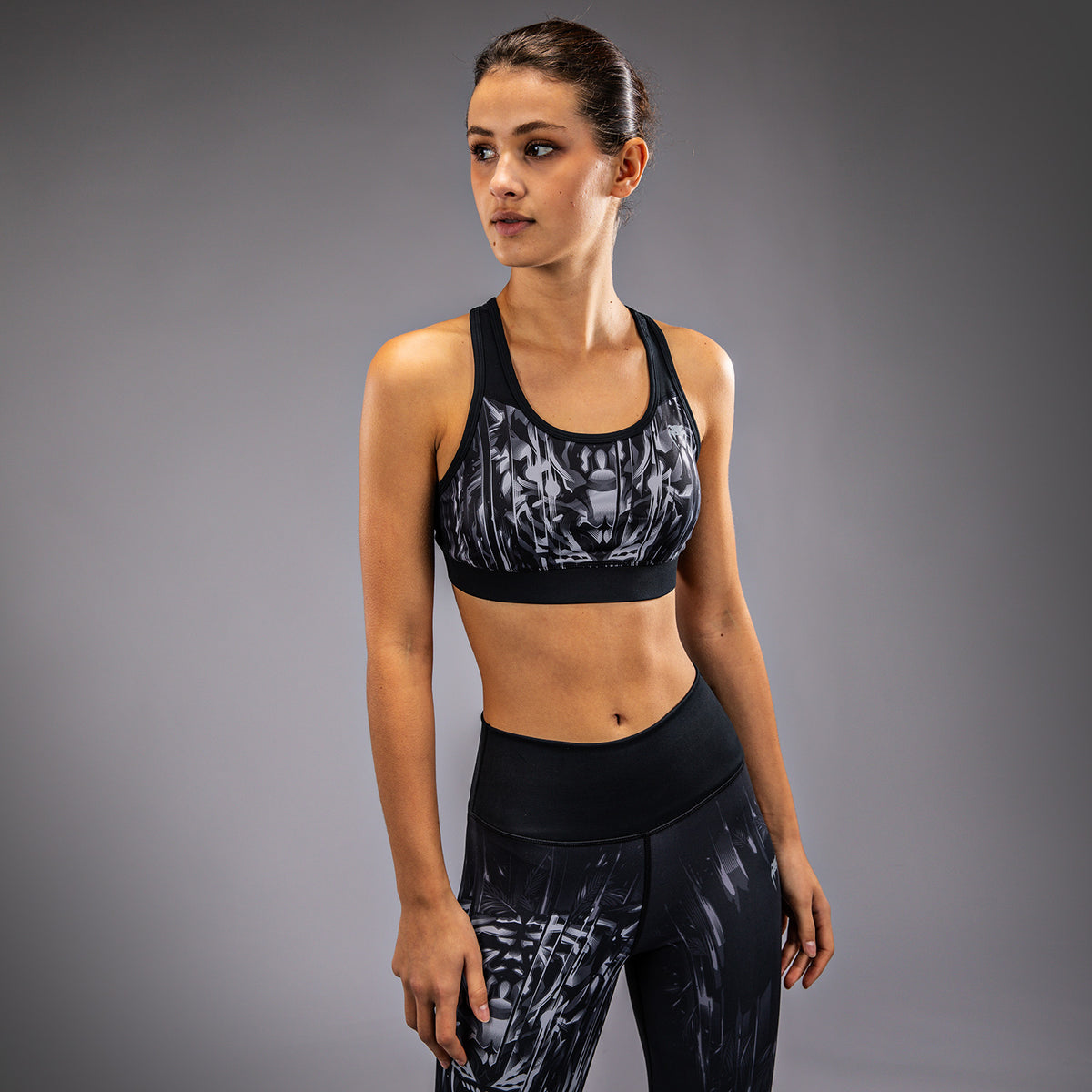 Brassière de Sport Venum Tiger pour Femmes - Noir/Argent - product-type_Brassières de sport