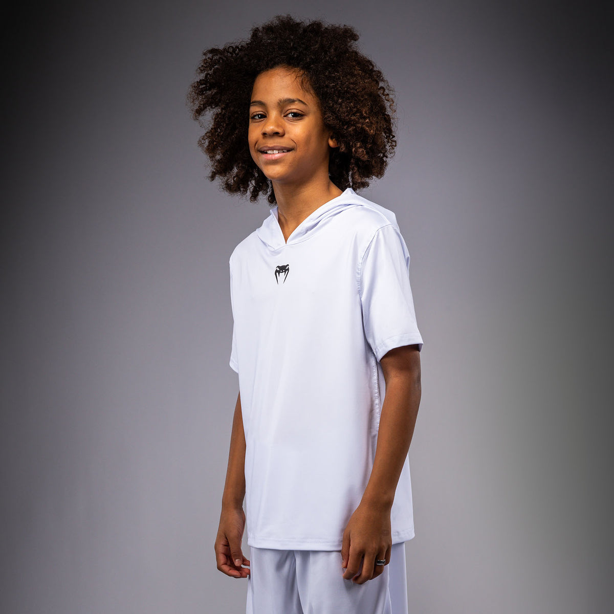 Sweat à capuche à manches courtes Dry Tech pour Enfants Venum Elite - Blanc - product-type_Sweatshirts