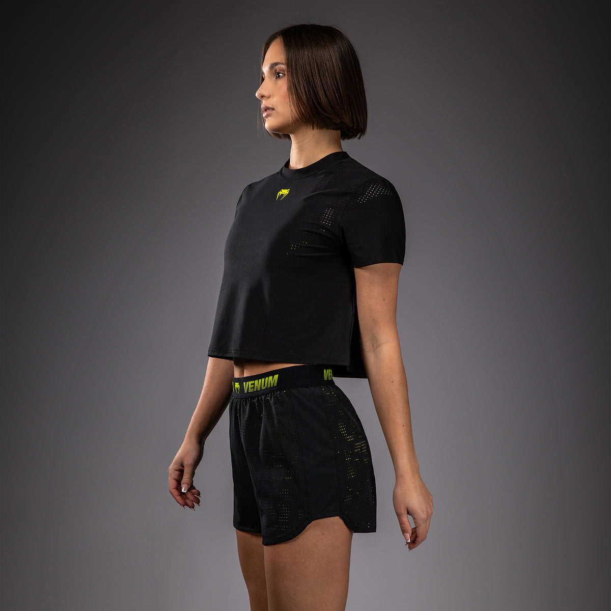 Short d’Entraînement Venum Lazer Pour Femme - Noir/Jaune - product-type_Shorts de training