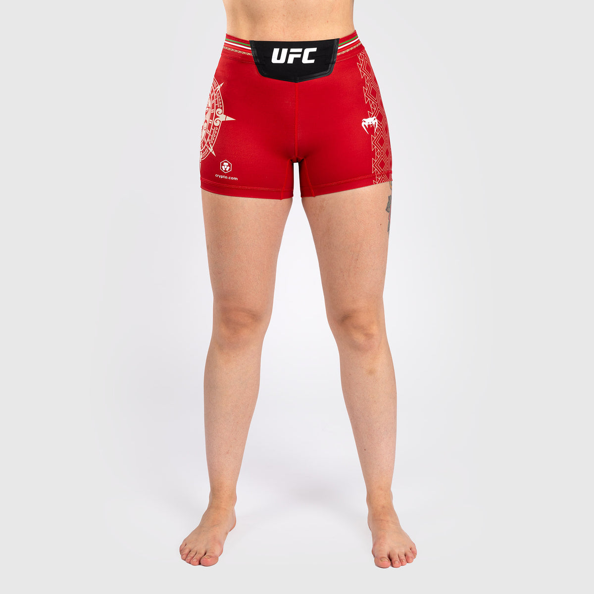 Noche UFC by Venum Authentic Fight Night Short de compression pour Femmes - Coupe courte - Rouge - product-type_Shorts de compression