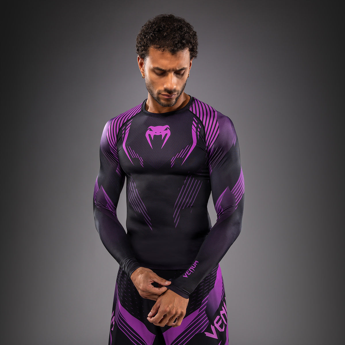 Rashguard à Manches Longues Venum No-Gi 6.0 - Noir/Violet - product-type_T-Shirts de Compression