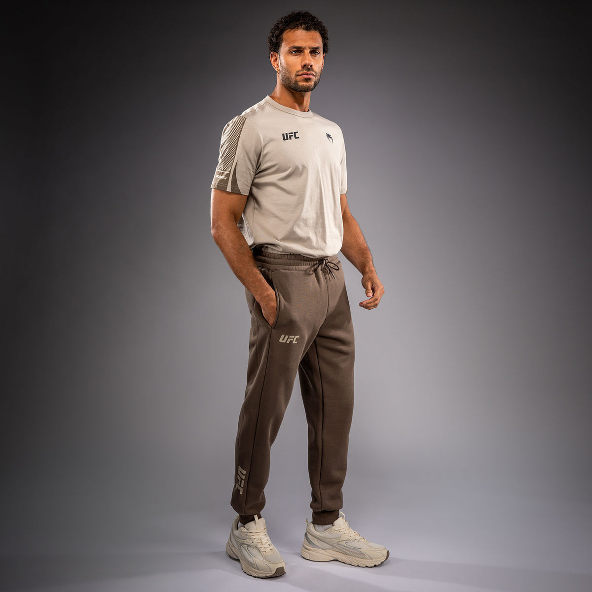 Pantalon en Coton pour Homme Venum UFC Unity by Venum Authentic Fight Week - Marron - product-type_Pantalons de jogging